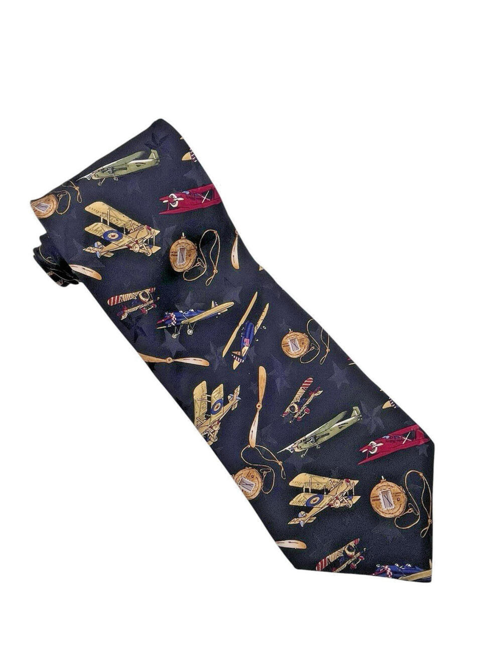 Tango Americana Tie Magnificent Airplanes 1870-1950 Mens Necktie